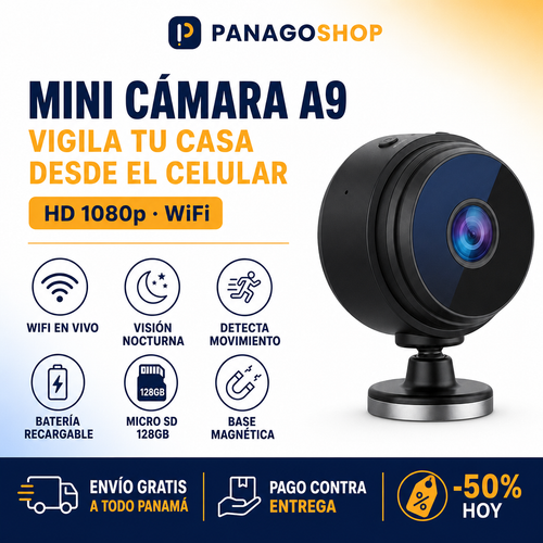 Mini Cámara A9 HD WiFi — beneficios